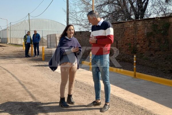 Presidenta Comunal Dra. Florencia Primo y el Intendente Juan José Placenzotti