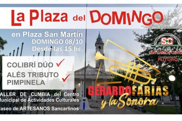 Este domingo, la Plaza del Domingo en Plaza San Martín